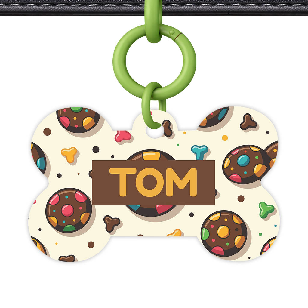 Colourful Cookies QR Smart Pet Id Tag (Dog Tag & Cat Tag)