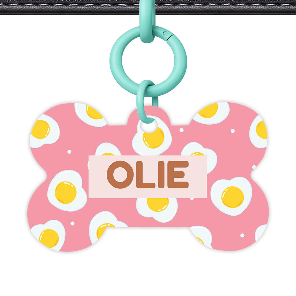 Fried Eggs QR Smart Pet Id Tag (Dog Tag & Cat Tag)