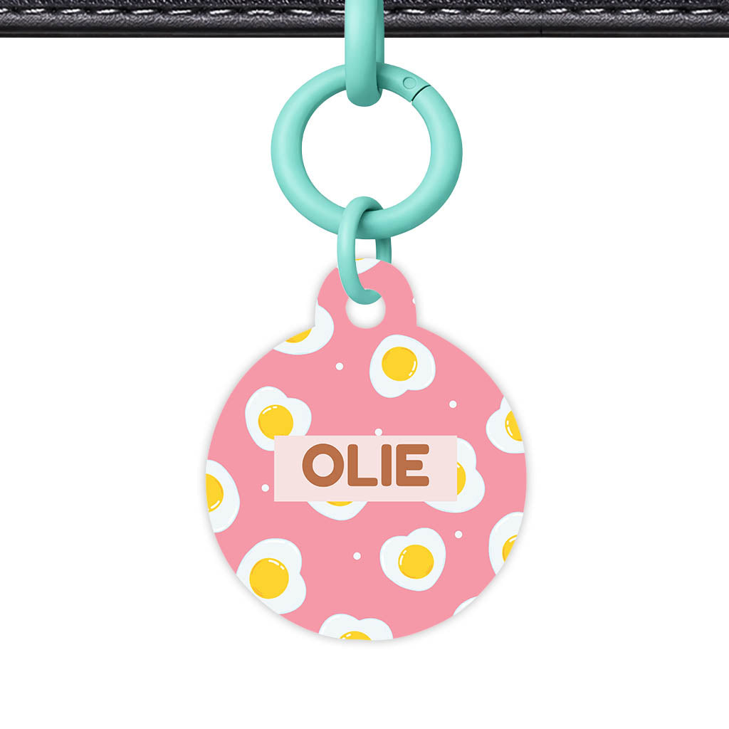 Fried Eggs QR Smart Pet Id Tag (Dog Tag & Cat Tag)