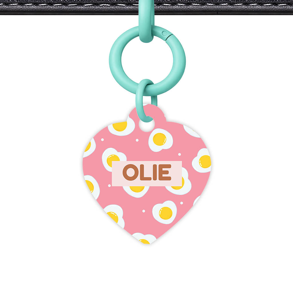 Fried Eggs QR Smart Pet Id Tag (Dog Tag & Cat Tag)