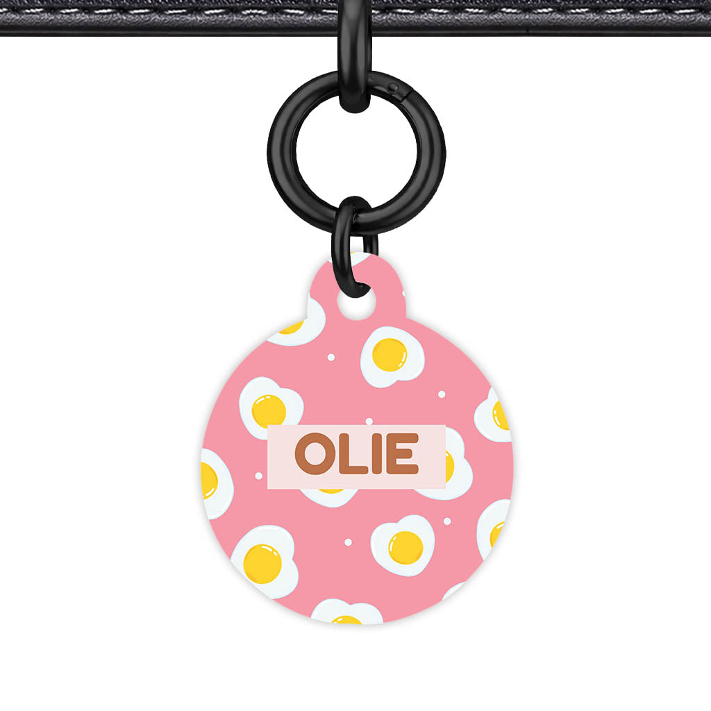 Fried Eggs QR Smart Pet Id Tag (Dog Tag & Cat Tag)