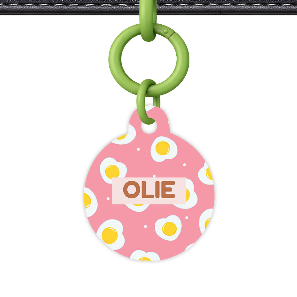 Fried Eggs QR Smart Pet Id Tag (Dog Tag & Cat Tag)