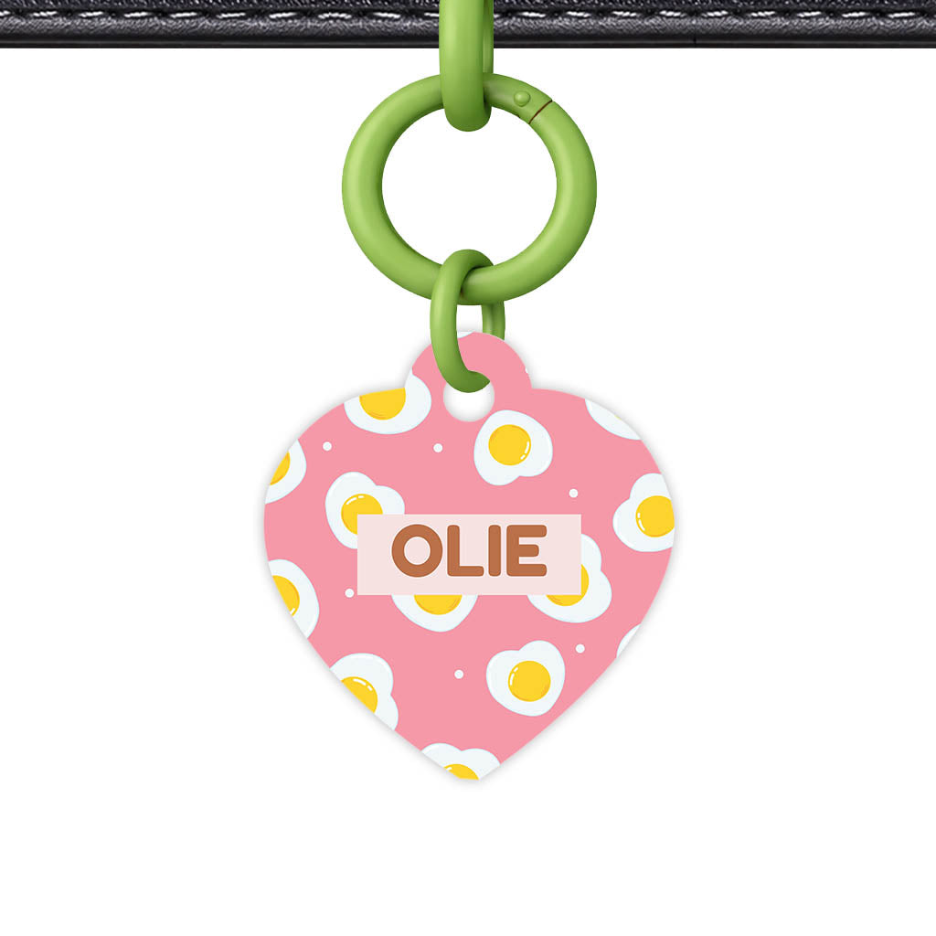 Fried Eggs QR Smart Pet Id Tag (Dog Tag & Cat Tag)