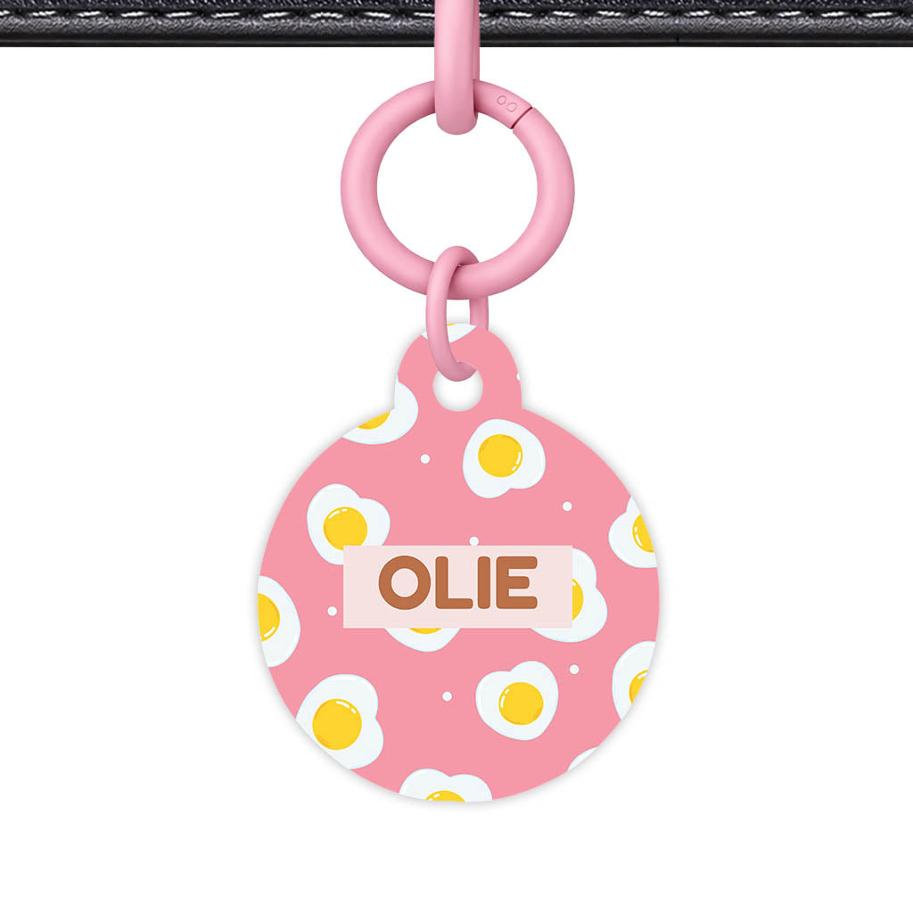 Fried Eggs QR Smart Pet Id Tag (Dog Tag & Cat Tag)