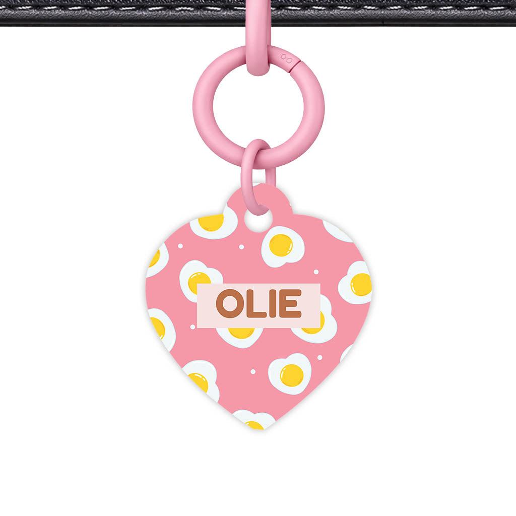 Fried Eggs QR Smart Pet Id Tag (Dog Tag & Cat Tag)