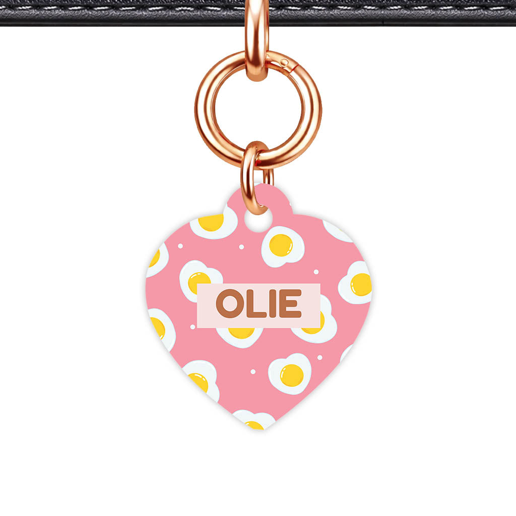 Fried Eggs QR Smart Pet Id Tag (Dog Tag & Cat Tag)