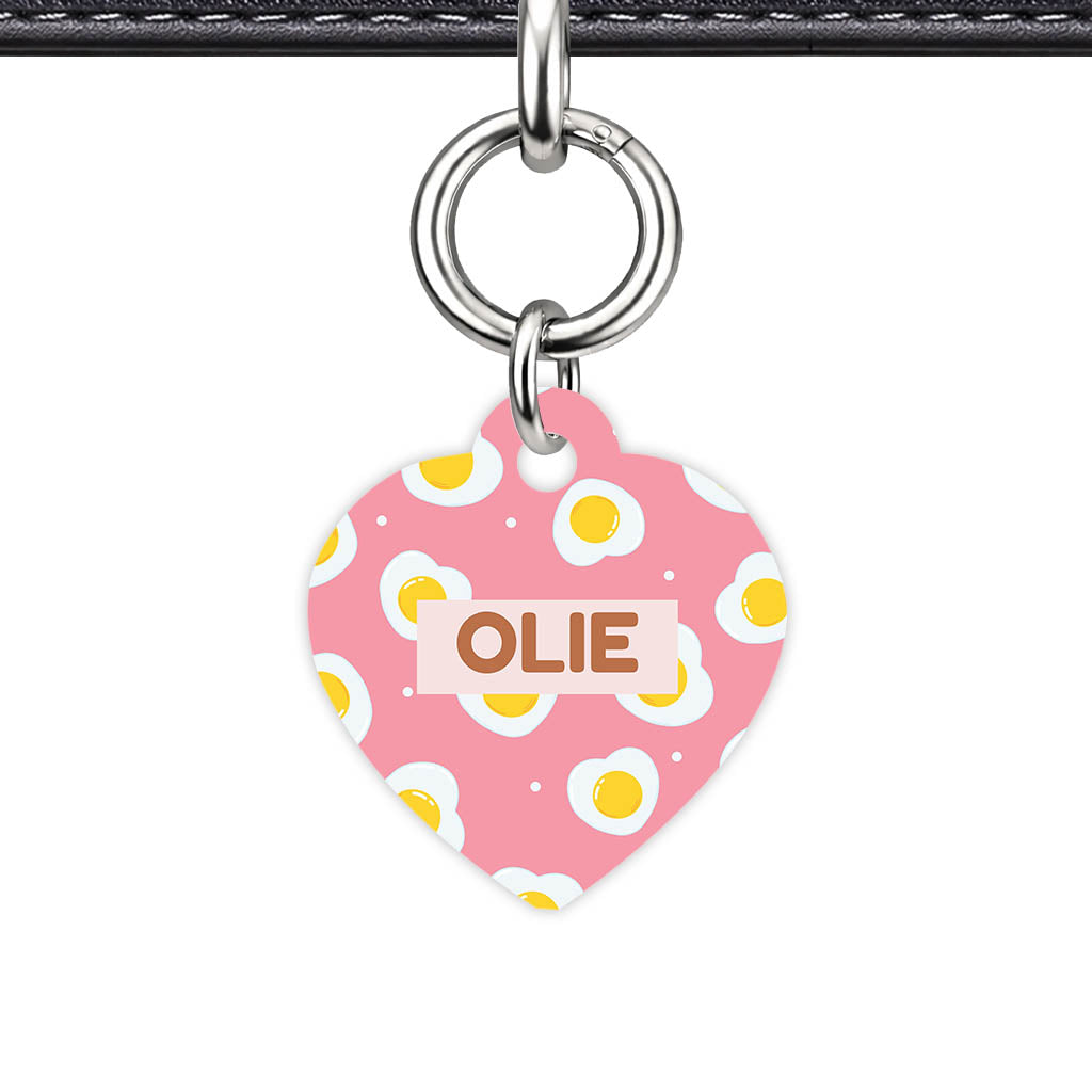 Fried Eggs QR Smart Pet Id Tag (Dog Tag & Cat Tag)