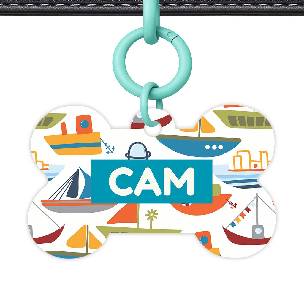 Boats QR Smart Pet Id Tag (Dog Tag & Cat Tag)