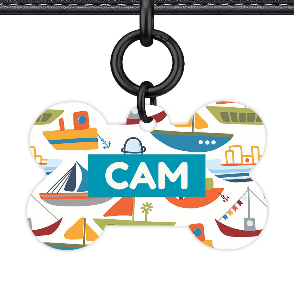 Boats QR Smart Pet Id Tag (Dog Tag & Cat Tag)