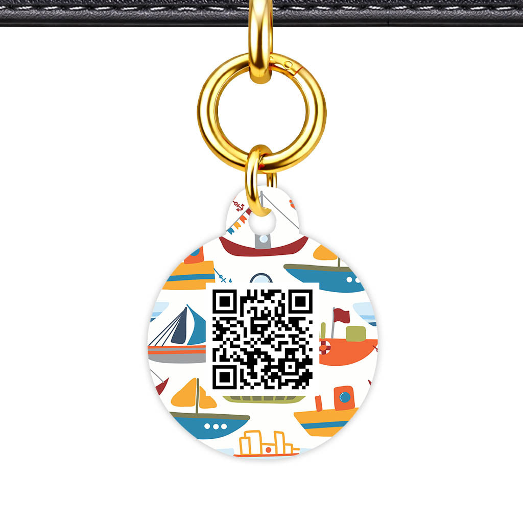 Boats QR Smart Pet Id Tag (Dog Tag & Cat Tag)