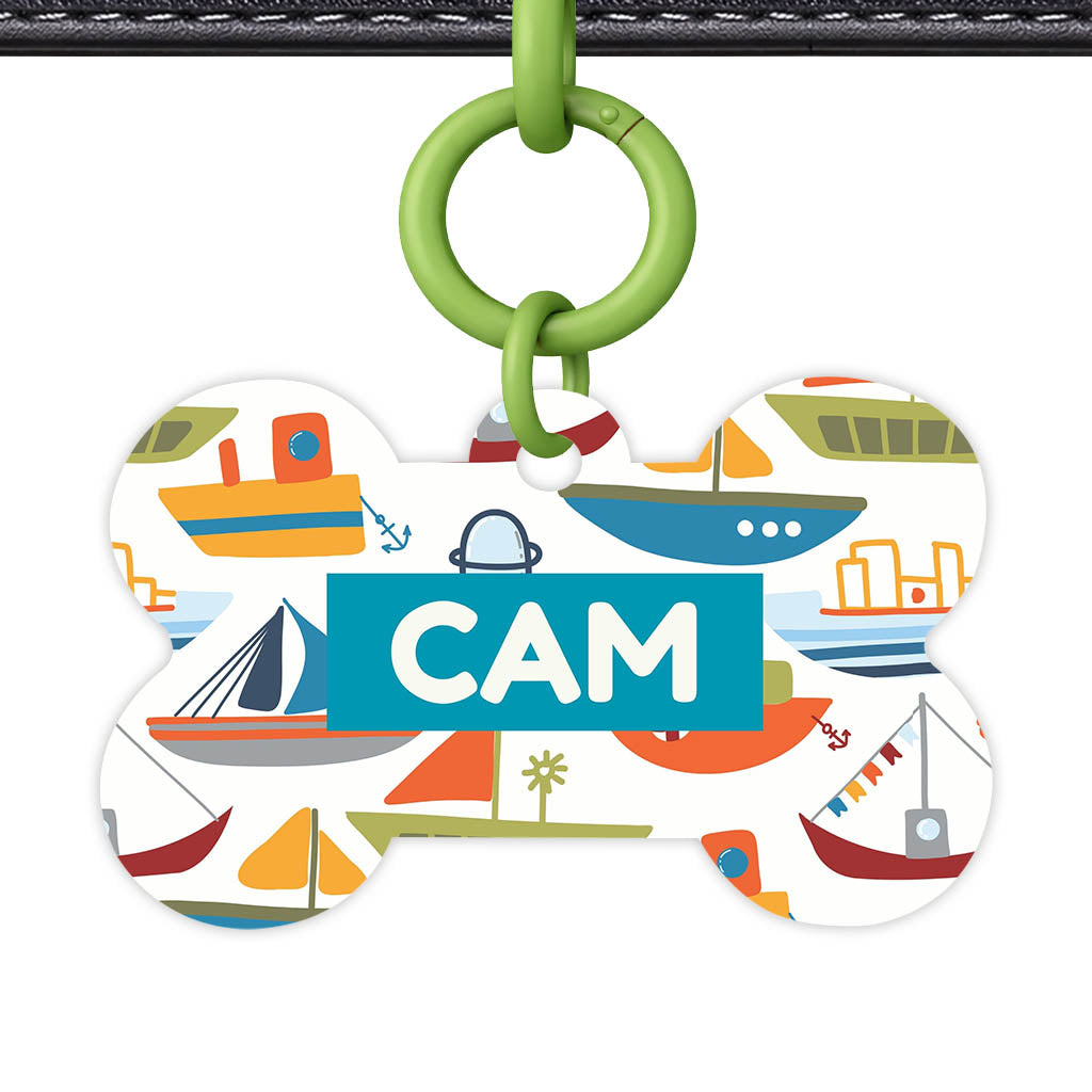 Boats QR Smart Pet Id Tag (Dog Tag & Cat Tag)