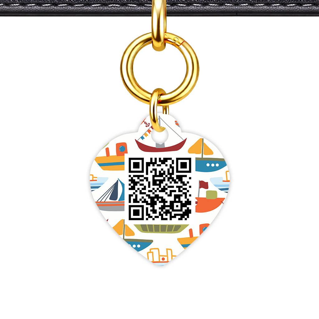 Boats QR Smart Pet Id Tag (Dog Tag & Cat Tag)