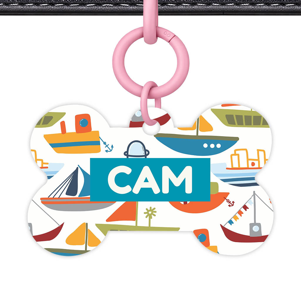 Boats QR Smart Pet Id Tag (Dog Tag & Cat Tag)