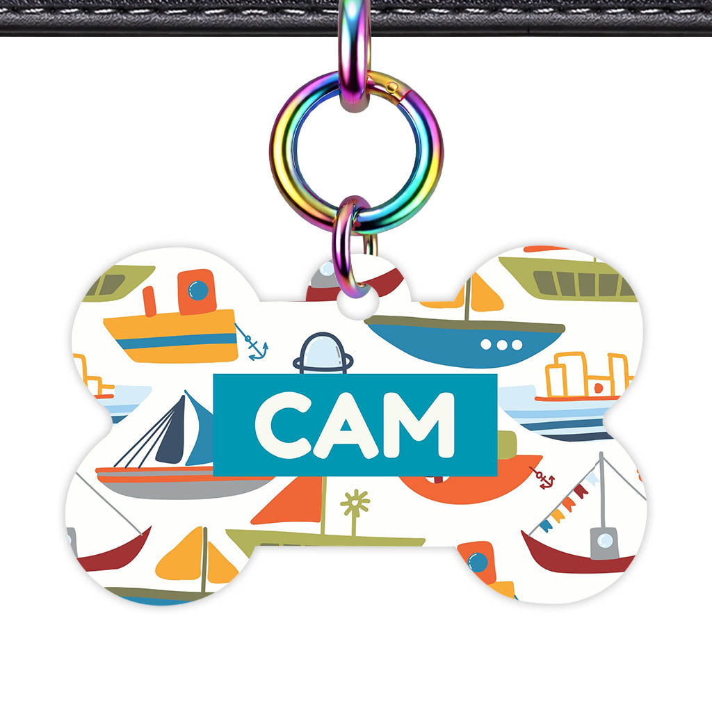 Boats QR Smart Pet Id Tag (Dog Tag & Cat Tag)