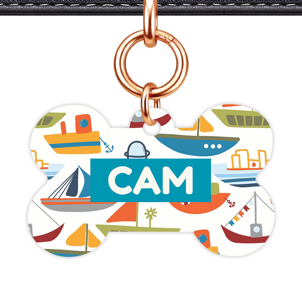 Boats QR Smart Pet Id Tag (Dog Tag & Cat Tag)