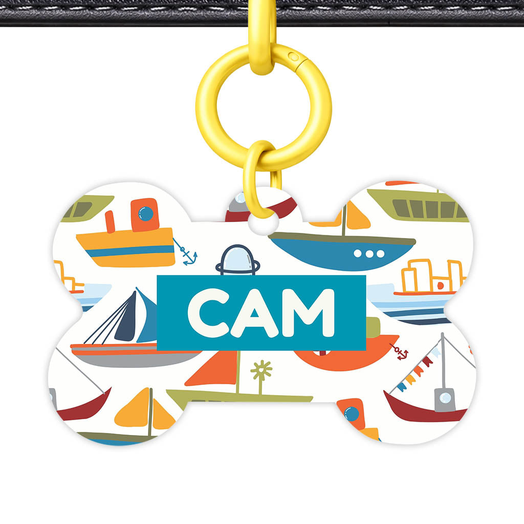 Boats QR Smart Pet Id Tag (Dog Tag & Cat Tag)