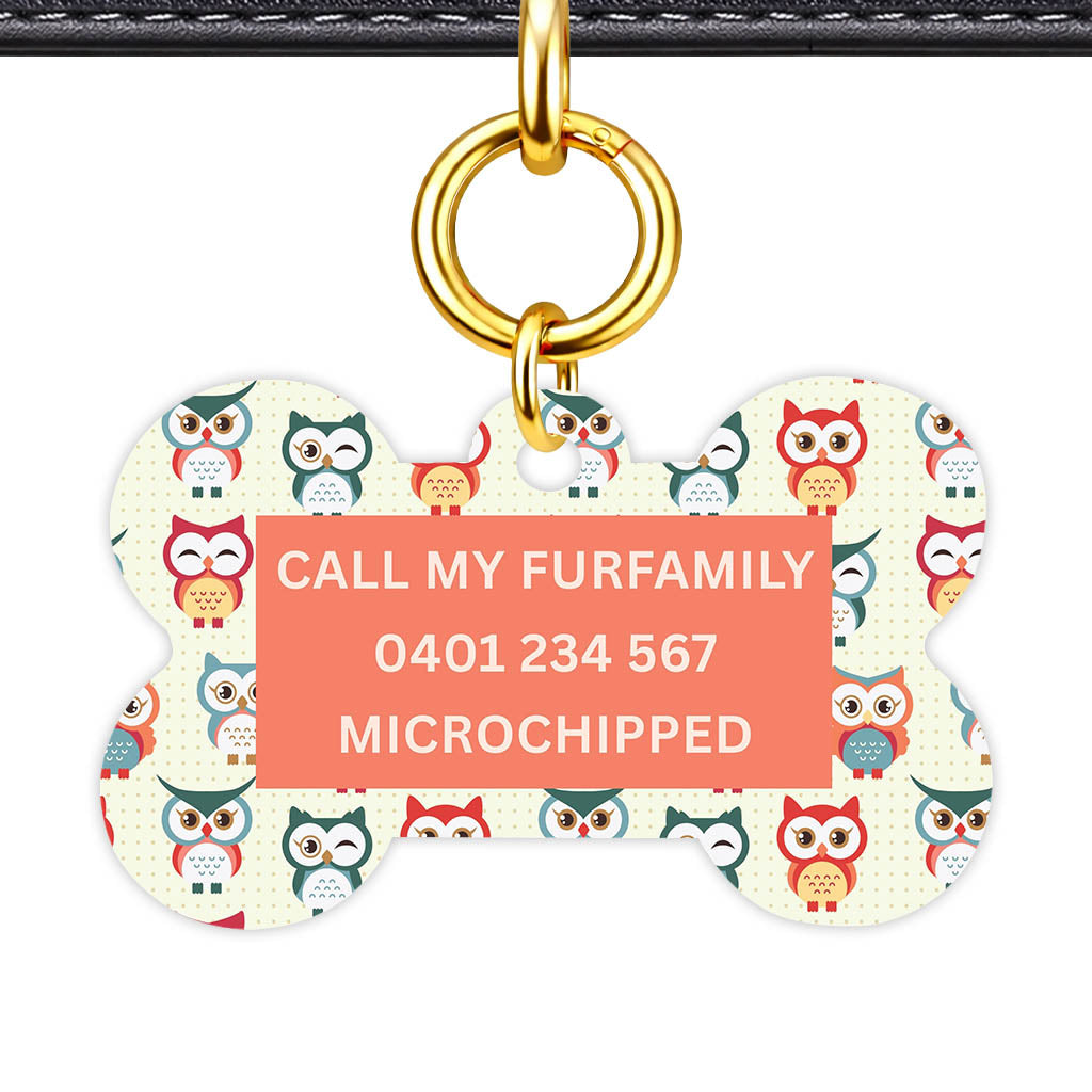 Owls Classic Pet Id (Dog Tag & Cat Tag)