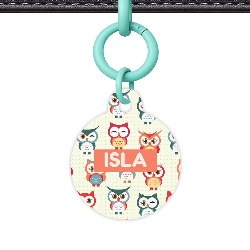 Owls QR Smart Pet Id Tag (Dog Tag & Cat Tag)