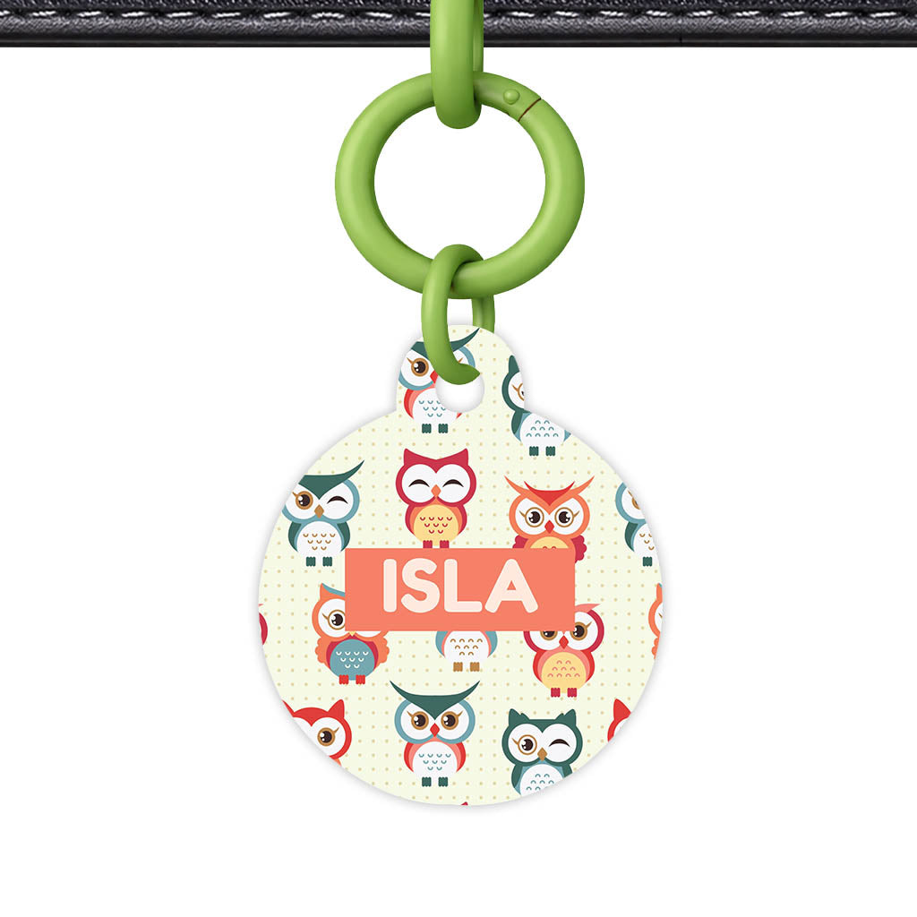 Owls QR Smart Pet Id Tag (Dog Tag & Cat Tag)