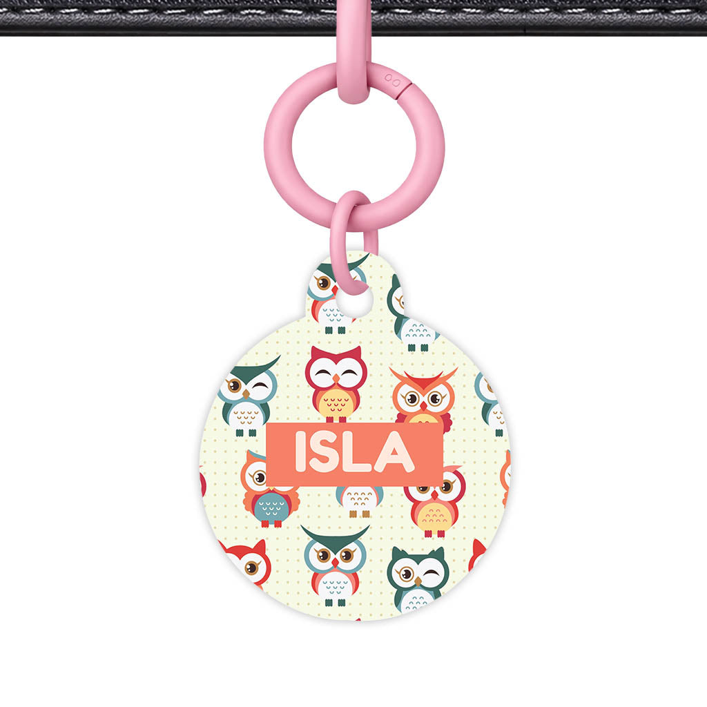 Owls QR Smart Pet Id Tag (Dog Tag & Cat Tag)