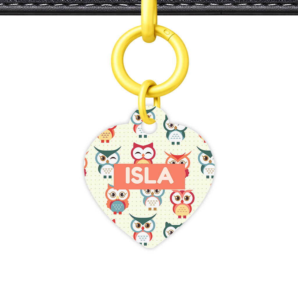 Owls QR Smart Pet Id Tag (Dog Tag & Cat Tag)