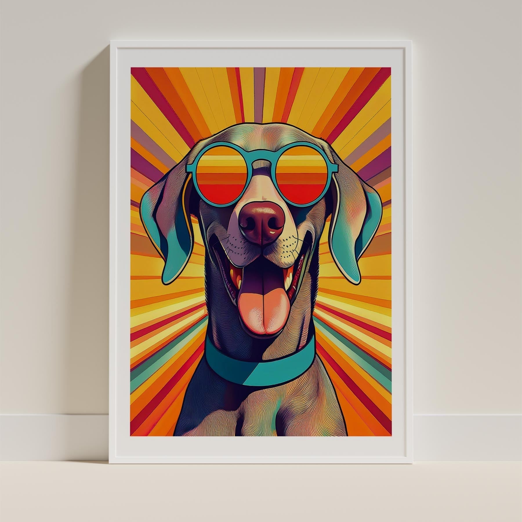 Weimaraner In Colourful Sunnies 1 image 10
