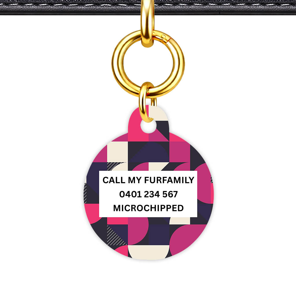 Graphic Grid Classic Pet Id (Dog Tag & Cat Tag)