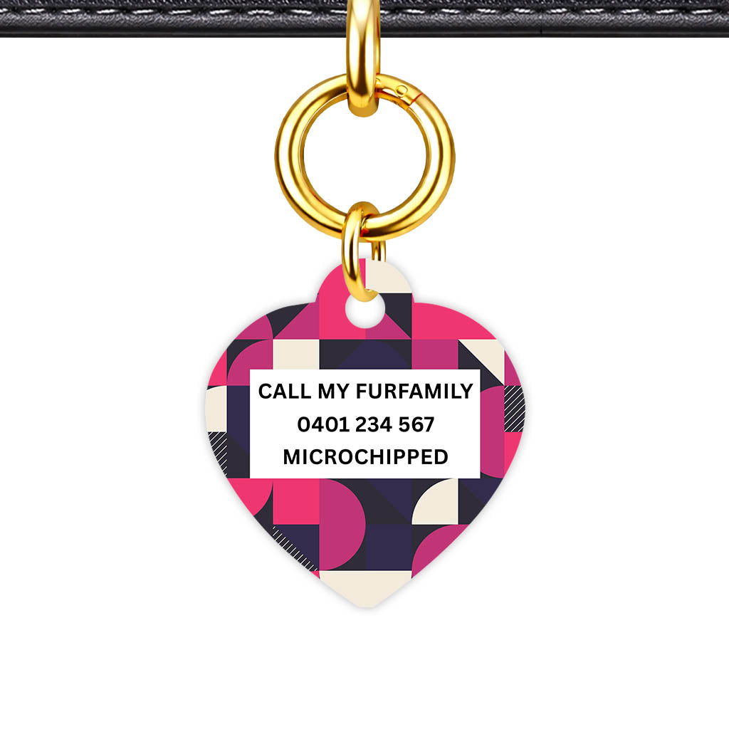 Graphic Grid Classic Pet Id (Dog Tag & Cat Tag)