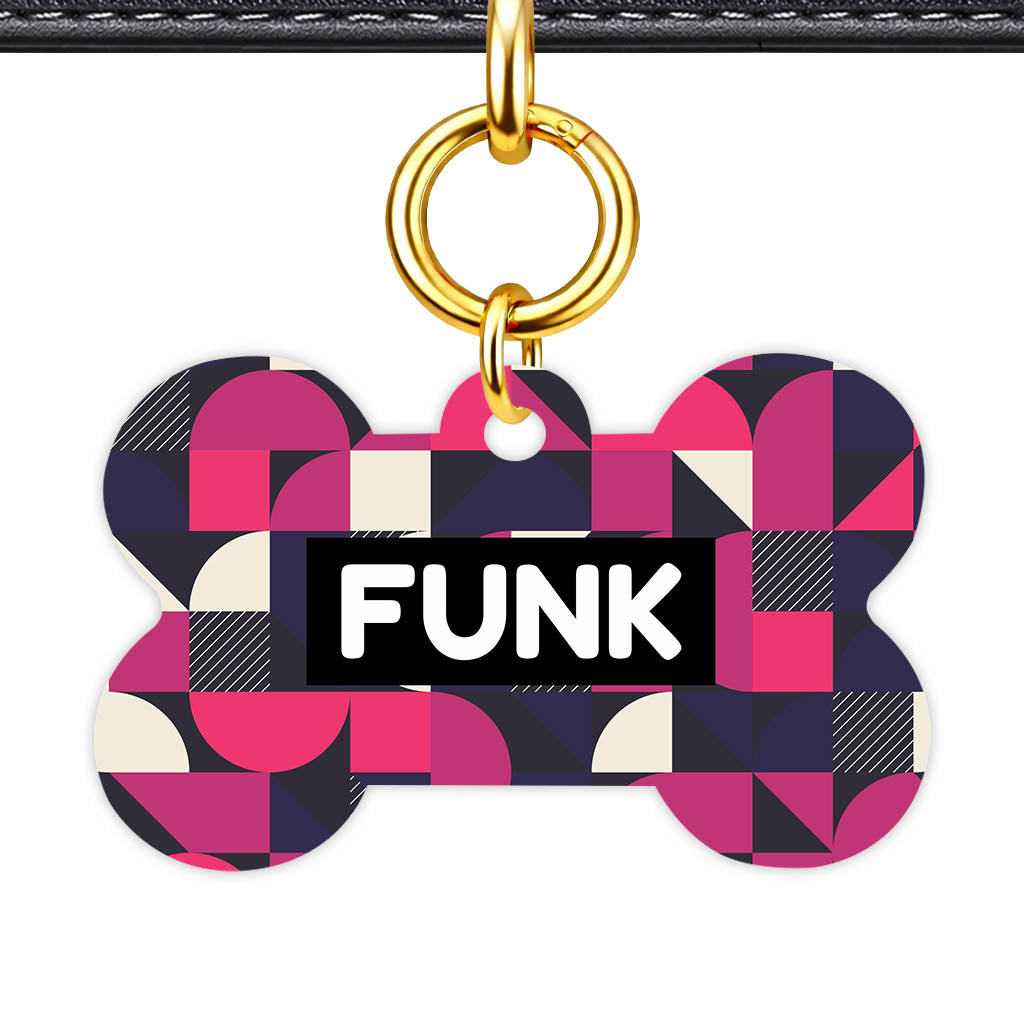 Graphic Grid QR Smart Pet Id Tag (Dog Tag & Cat Tag)