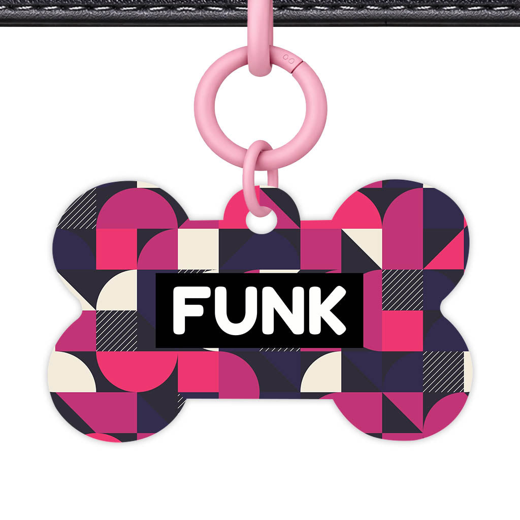 Graphic Grid QR Smart Pet Id Tag (Dog Tag & Cat Tag)