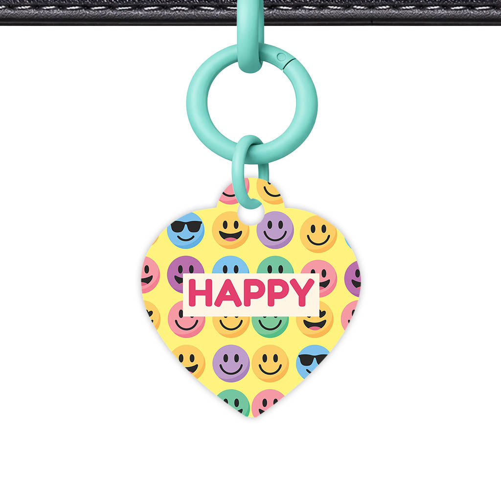 Smiley Faces QR Smart Pet Id Tag (Dog Tag & Cat Tag)