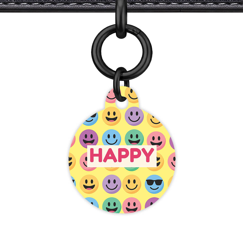 Smiley Faces QR Smart Pet Id Tag (Dog Tag & Cat Tag)