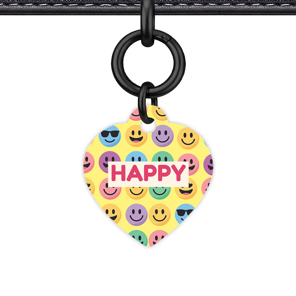 Smiley Faces QR Smart Pet Id Tag (Dog Tag & Cat Tag)