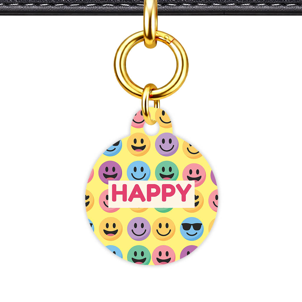 Smiley Faces QR Smart Pet Id Tag (Dog Tag & Cat Tag)