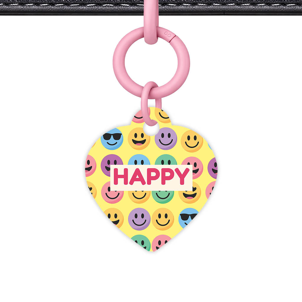 Smiley Faces QR Smart Pet Id Tag (Dog Tag & Cat Tag)