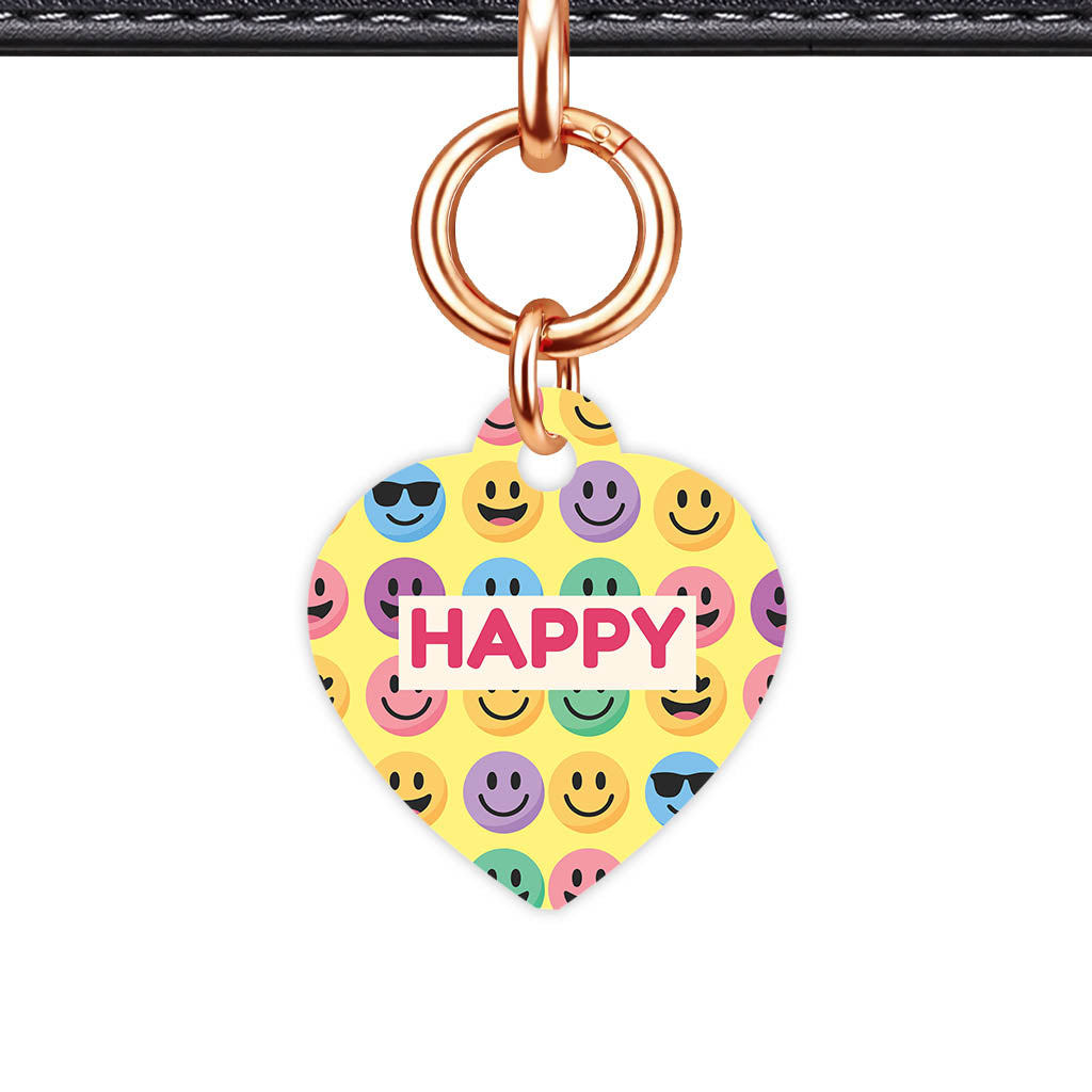 Smiley Faces QR Smart Pet Id Tag (Dog Tag & Cat Tag)