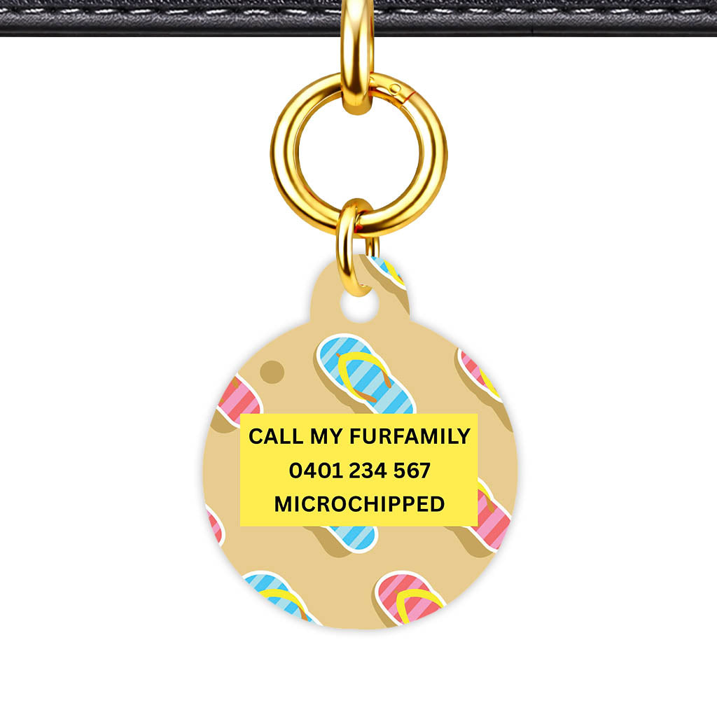 Flip Flops Classic Pet Id (Dog Tag & Cat Tag)