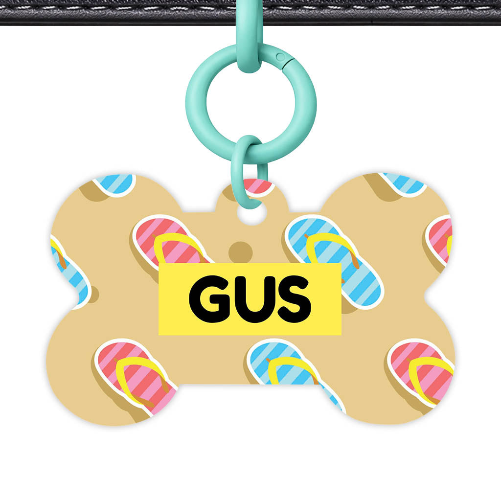 Flip Flops Classic Pet Id (Dog Tag & Cat Tag)