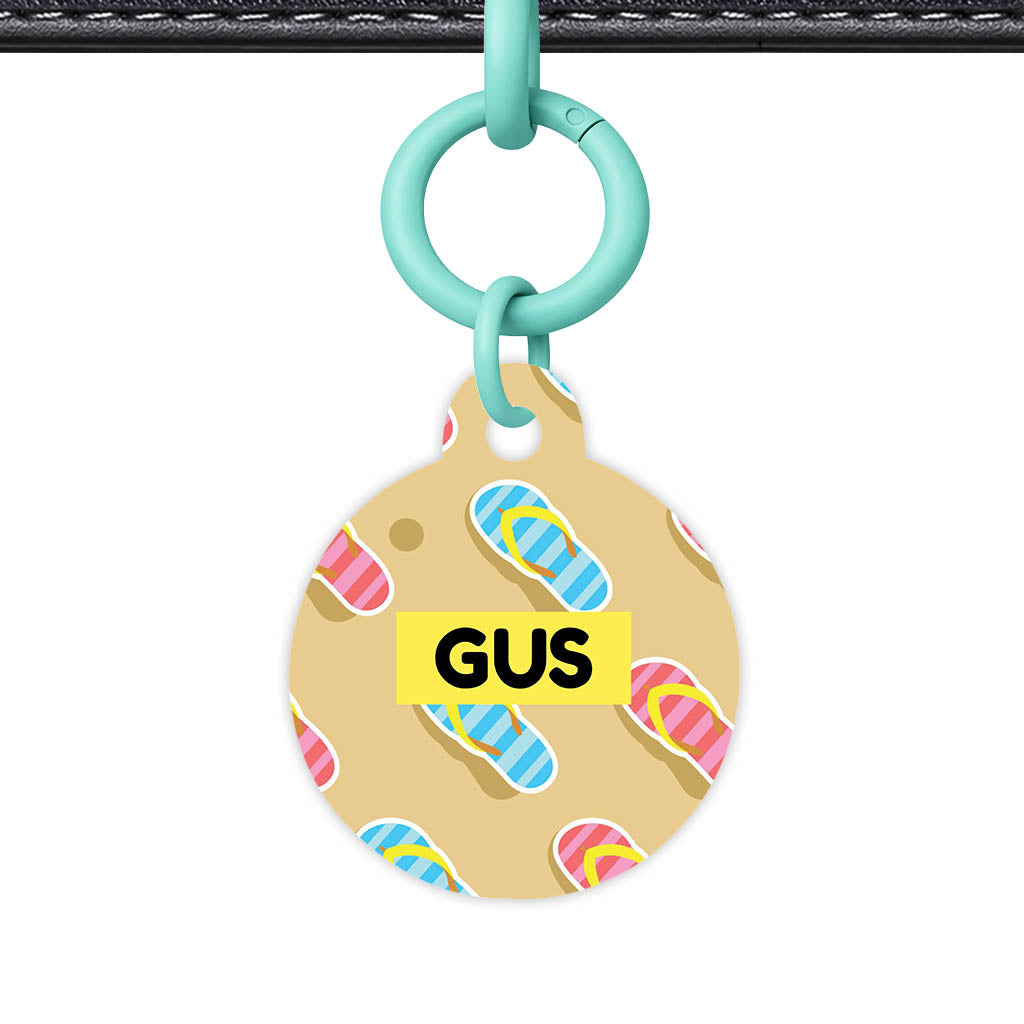 Flip Flops QR Smart Pet Id Tag (Dog Tag & Cat Tag)