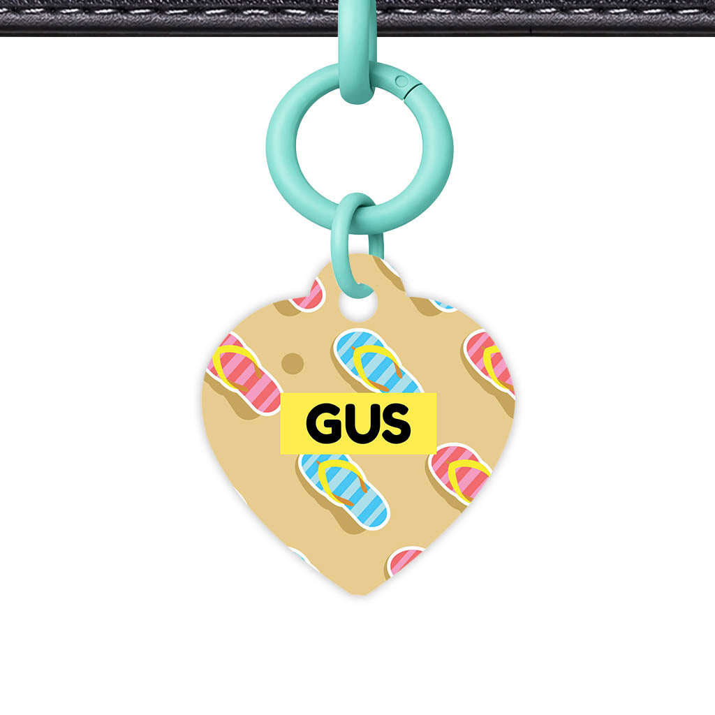 Flip Flops QR Smart Pet Id Tag (Dog Tag & Cat Tag)