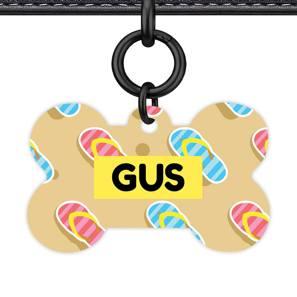 Flip Flops QR Smart Pet Id Tag (Dog Tag & Cat Tag)