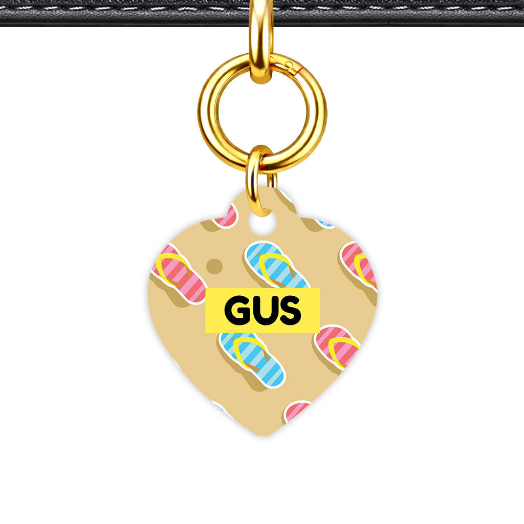 Mixed Classic Dog Tag Gold Classic Vol 25 | 5 Designs | Heart Bone Circle | Pet ID Tag - Classic Id Unique Flip Flops Classic Pet Id Dog Tag And Cat Tag 2033