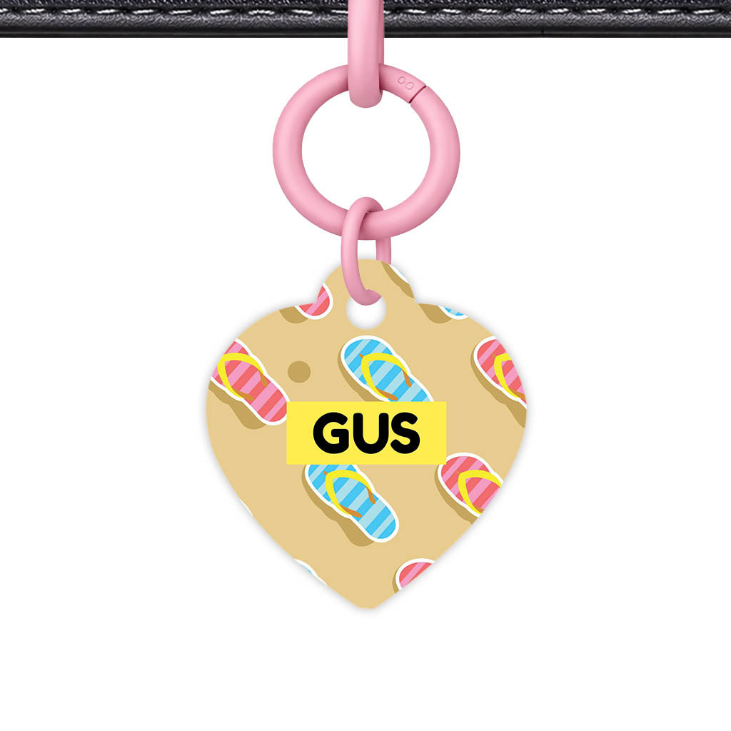 Flip Flops QR Smart Pet Id Tag (Dog Tag & Cat Tag)