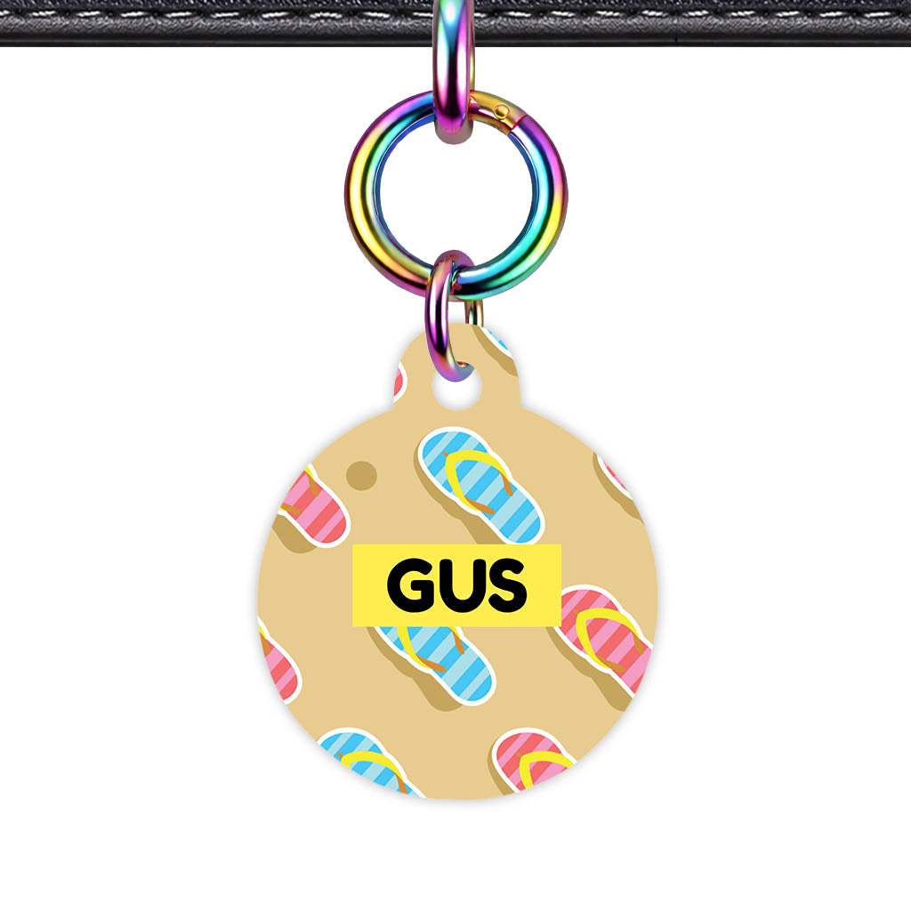 Flip Flops QR Smart Pet Id Tag (Dog Tag & Cat Tag)