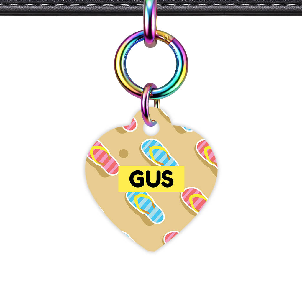 Flip Flops QR Smart Pet Id Tag (Dog Tag & Cat Tag)