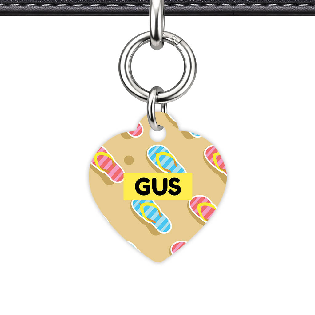 Flip Flops QR Smart Pet Id Tag (Dog Tag & Cat Tag)