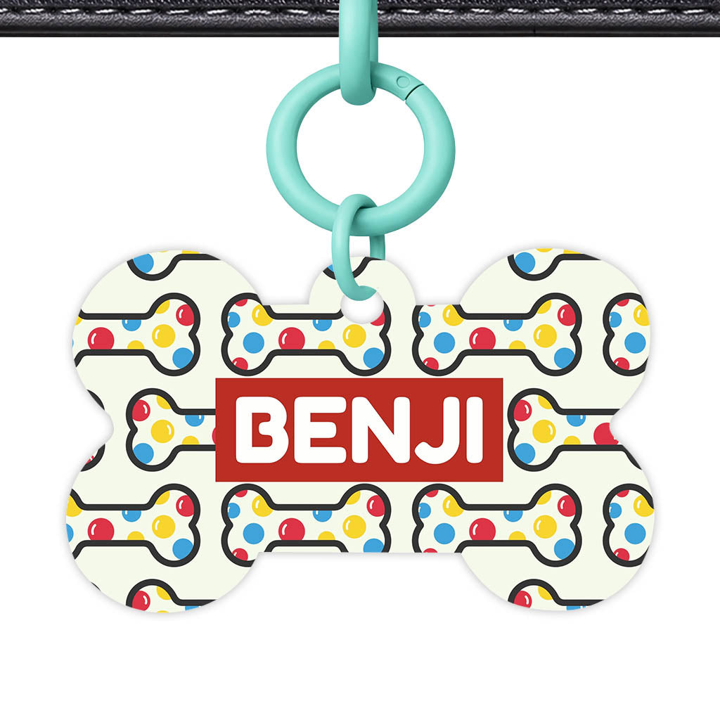 Dotti Dog Bones QR Smart Pet Id Tag (Dog Tag & Cat Tag)