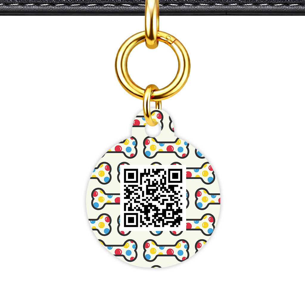 Dotti Dog Bones QR Smart Pet Id Tag (Dog Tag & Cat Tag)