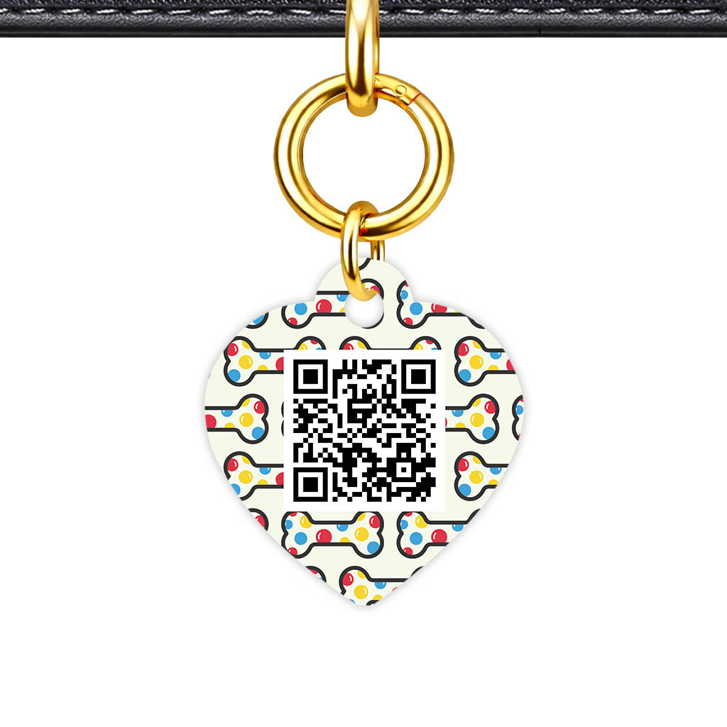 Dotti Dog Bones QR Smart Pet Id Tag (Dog Tag & Cat Tag)