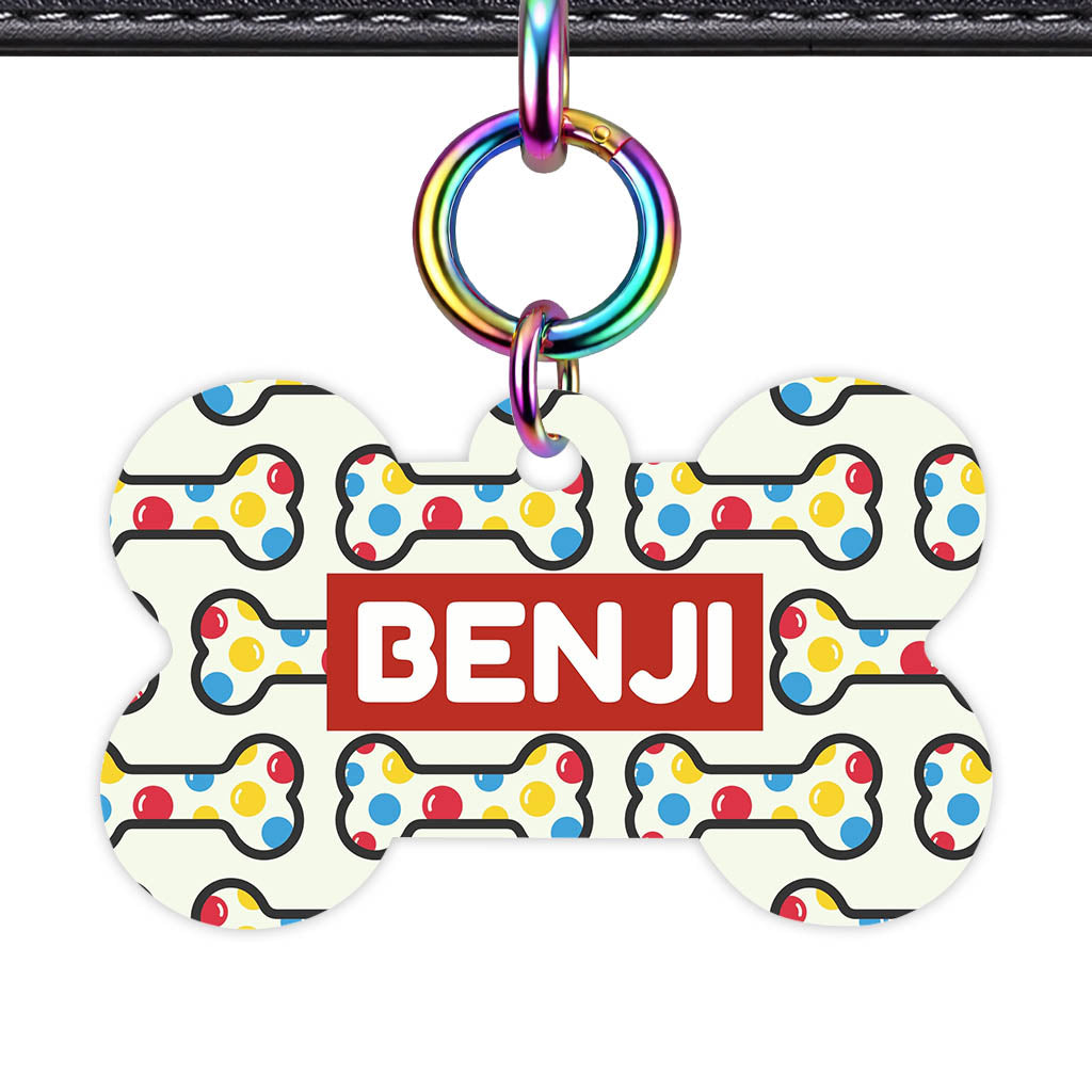 Dotti Dog Bones QR Smart Pet Id Tag (Dog Tag & Cat Tag)